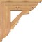 Ekena Millwork Balboa Traditional Smooth Bracket w/ Offset Brace, Western Red Cedar, 7 1/2"W x 22"D x 22"H BKT0806X22X22BOA01SWR - alternate 3